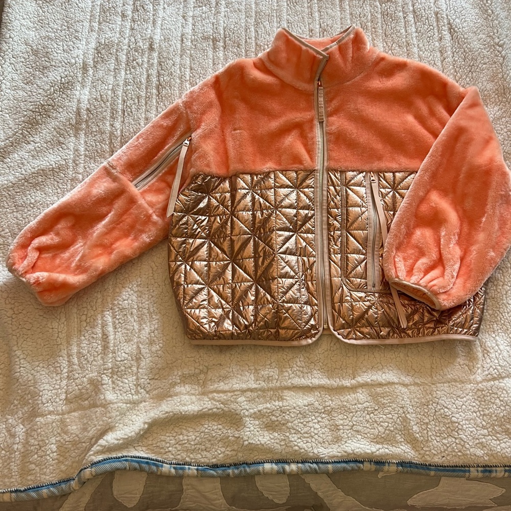 UGG Rose gold quilted Marlene Jacket - size M
